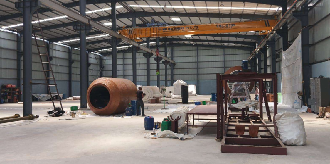 Inside the HKP Steel Ahmedabad warehouse